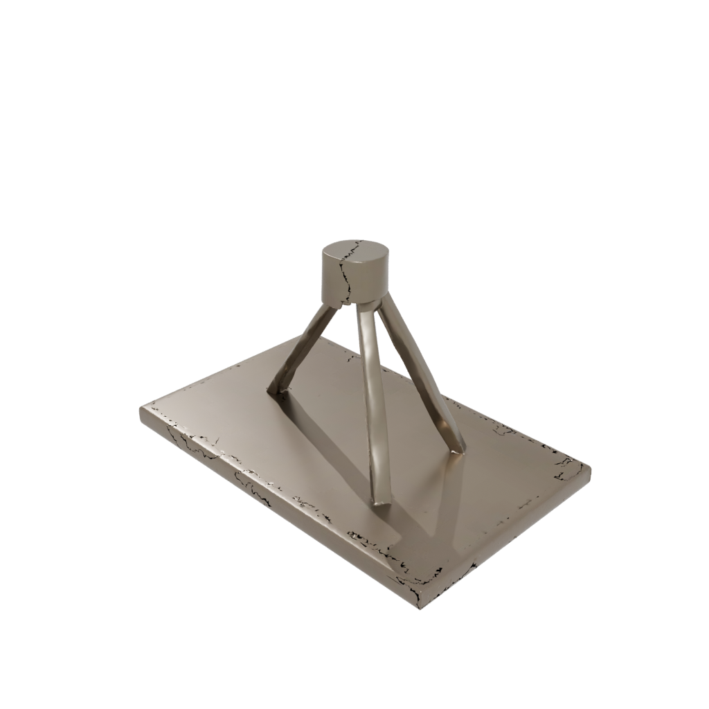 Bronze Geometric Floating Shelf Bracket — home decor 3D print model, STL