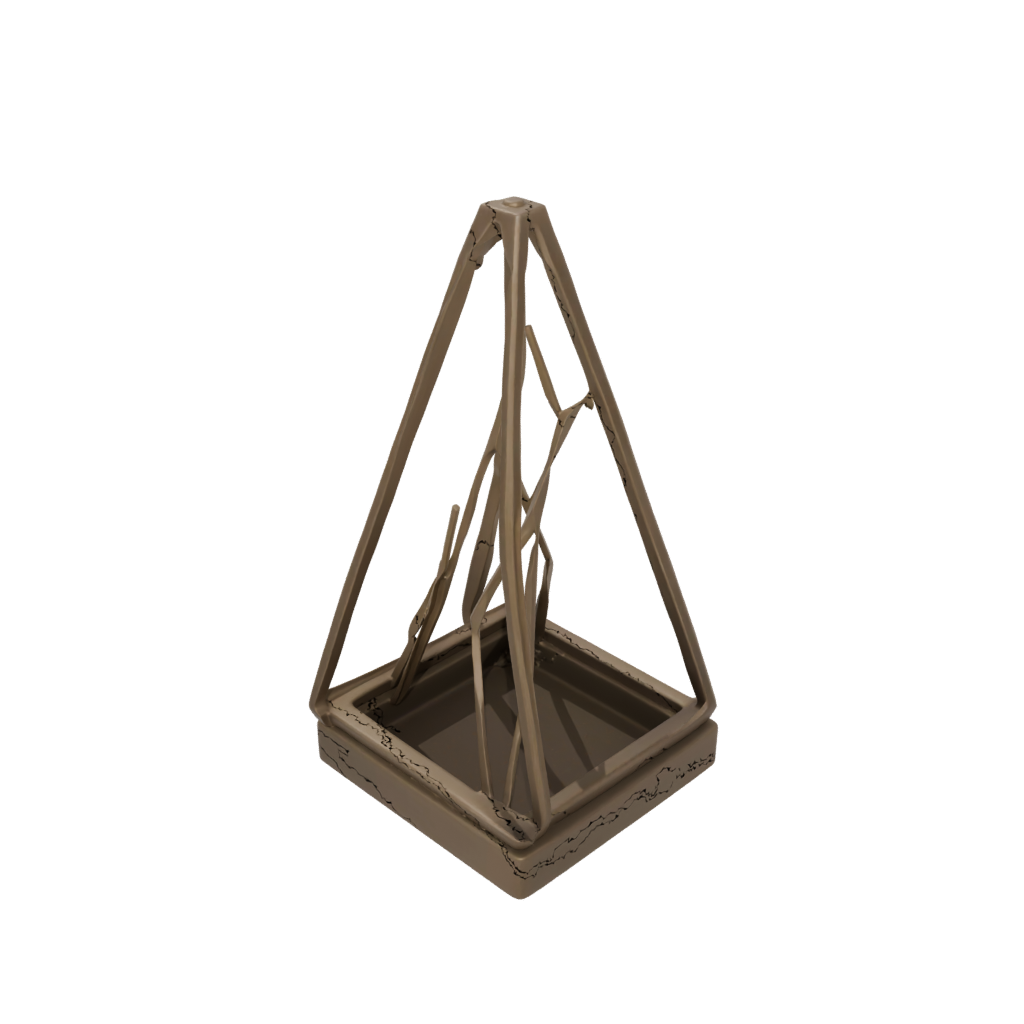 Bronze Geometric Minimalist Photo Stand — home decor 3D print model, STL