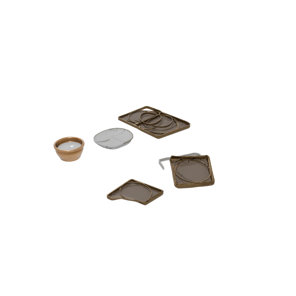 Bronze Coaster Set Holder
