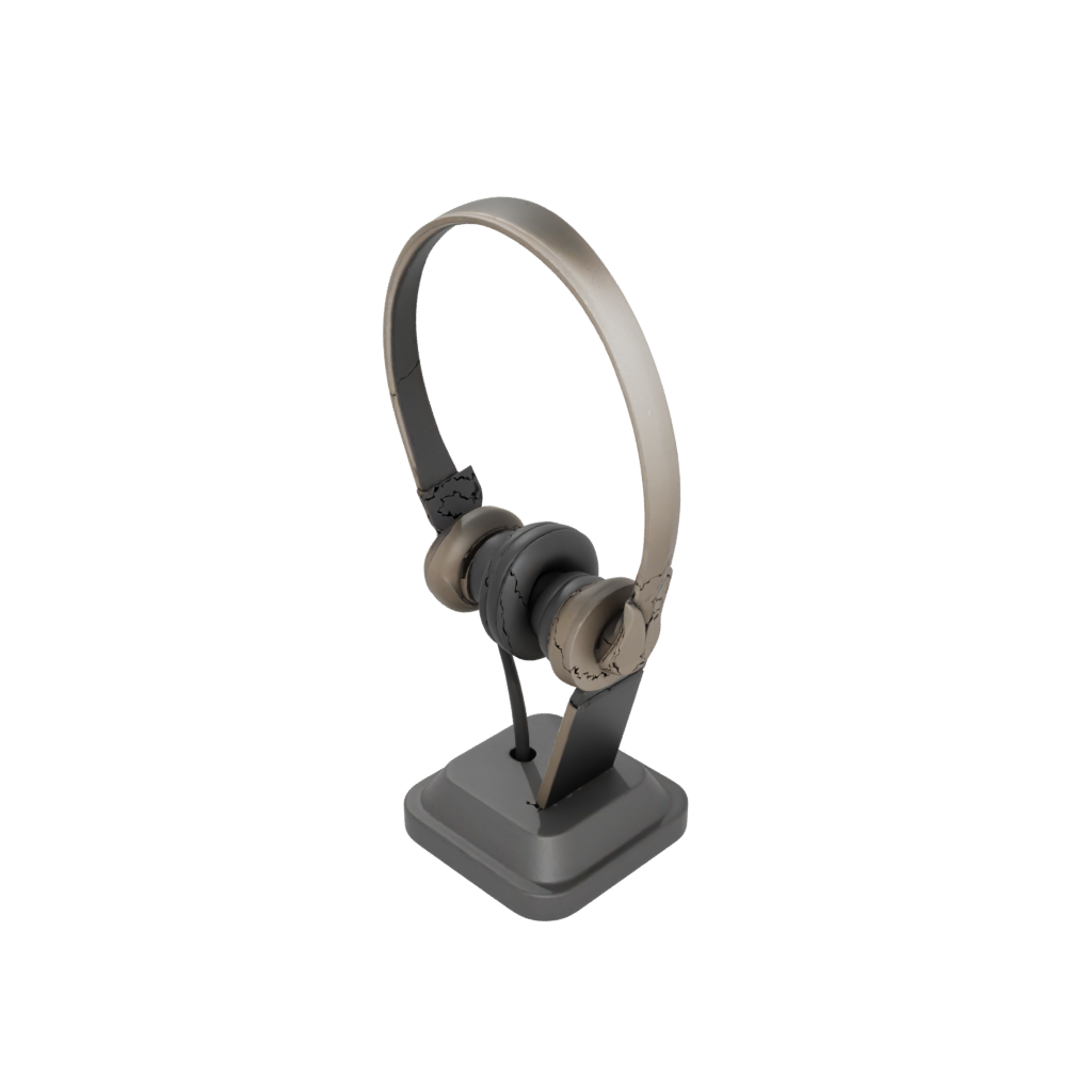 Bronze Earbud Stand — home decor 3D print model, STL