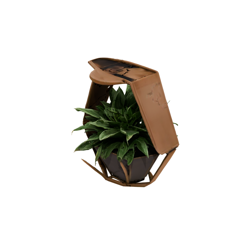 Bronze Hexagon Wall Planter
