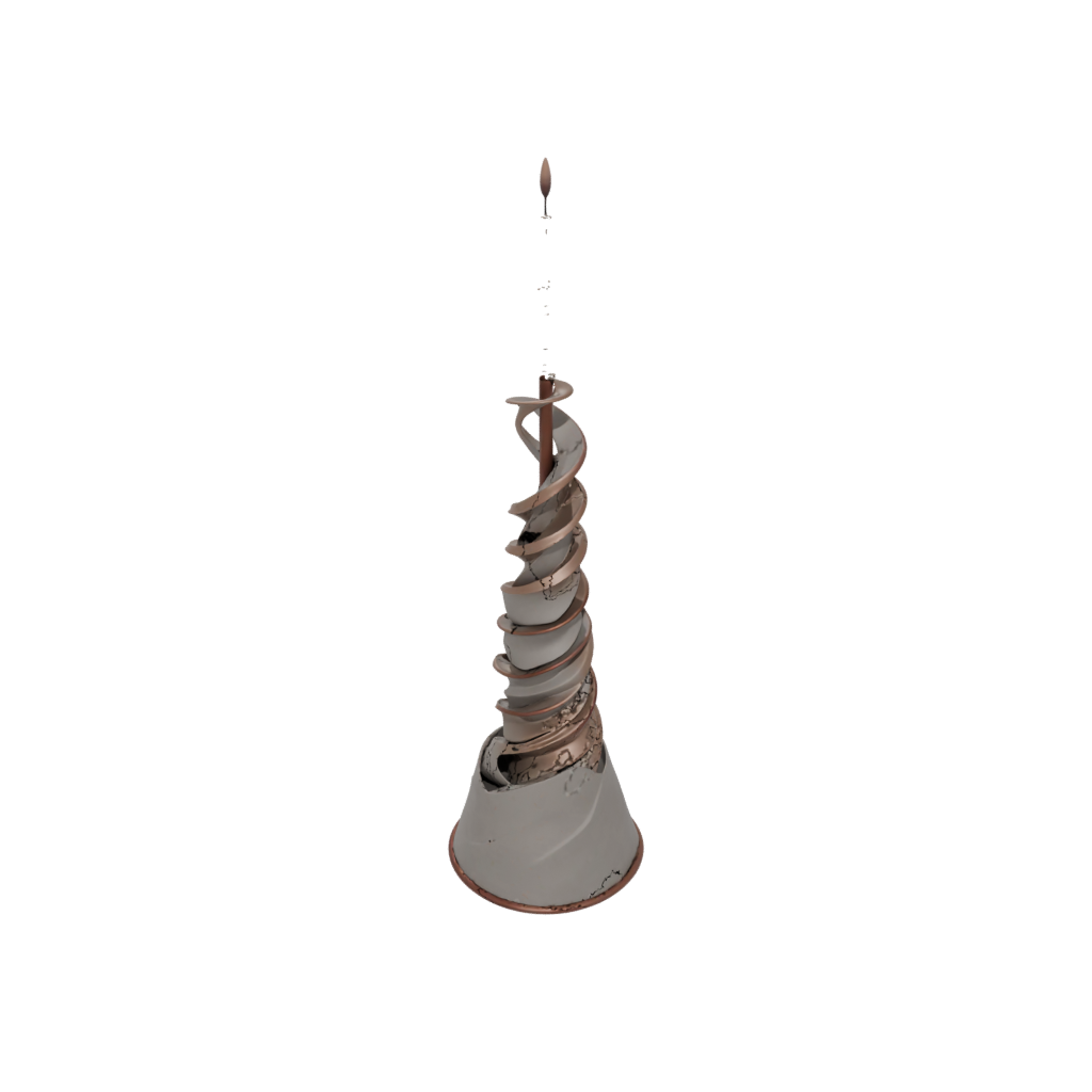 Bronze Incense Holder Spiral