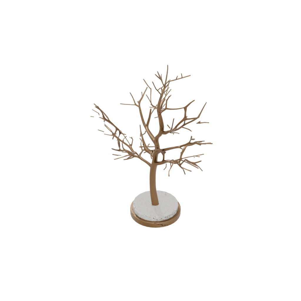 Bronze Jewelry Tree Stand