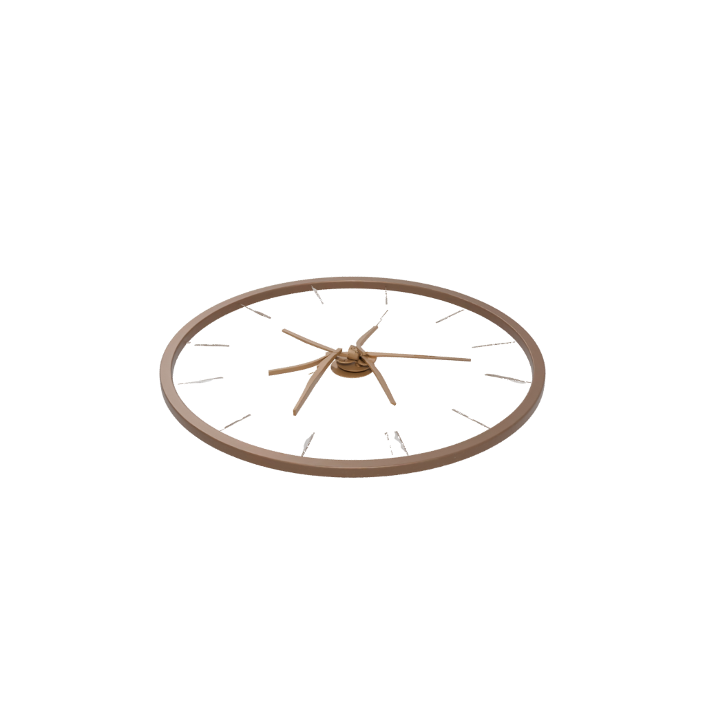 Bronze Minimalist Clock Surround