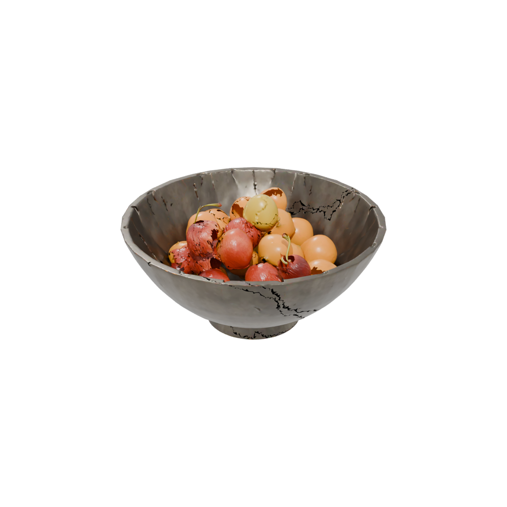 Bronze Sculptural Fruit Bowl