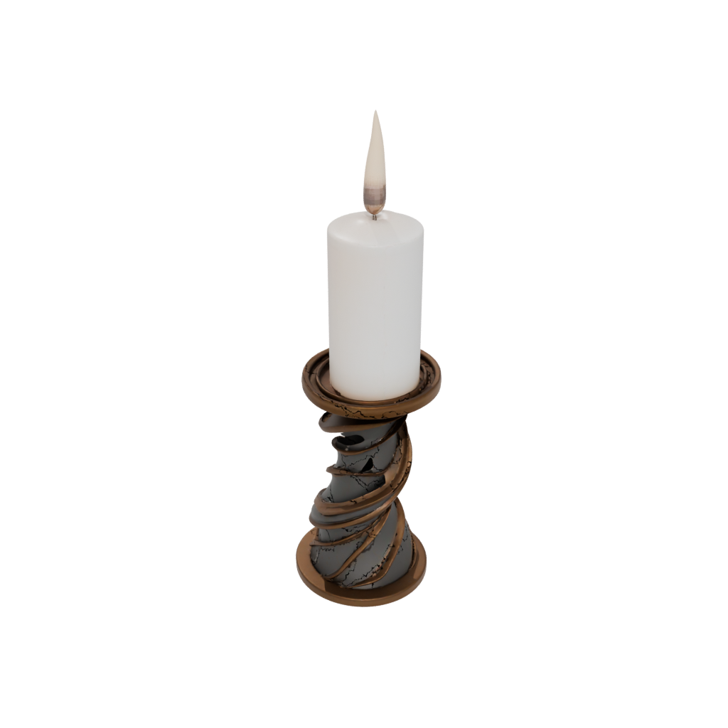 Bronze Spiral Candle Holder