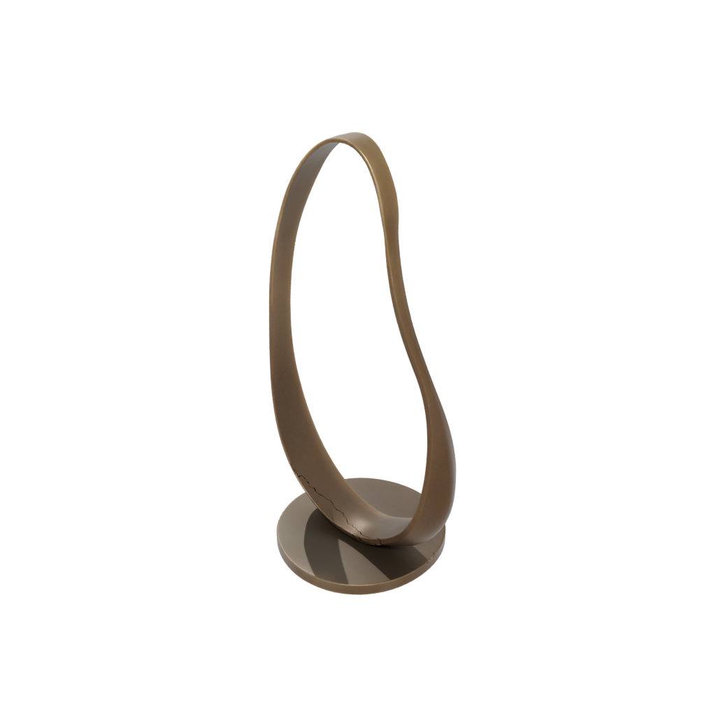 Bronze Organic Minimalist Photo Stand — home decor 3D print model, STL