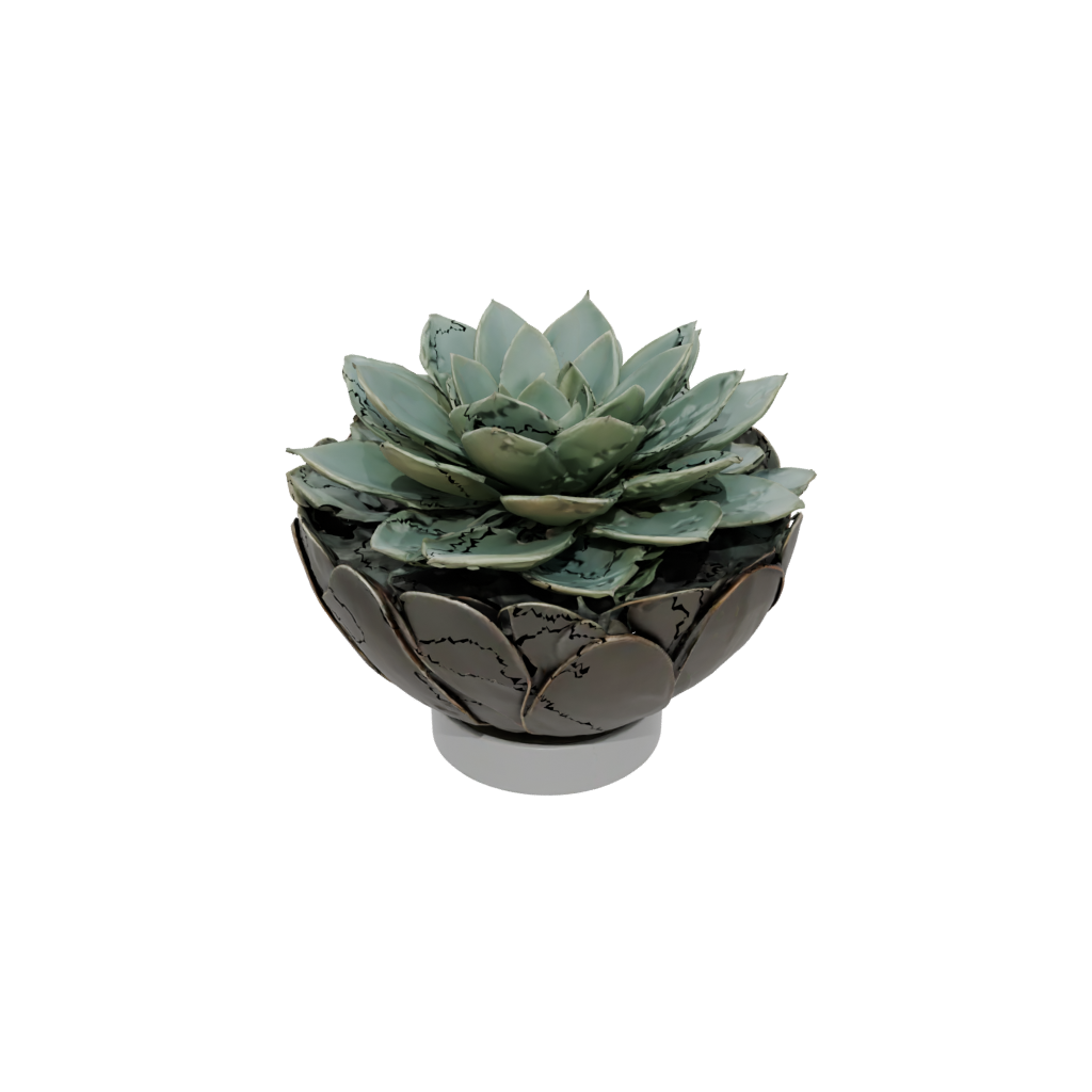 Bronze Organic Modern Succulent Planter