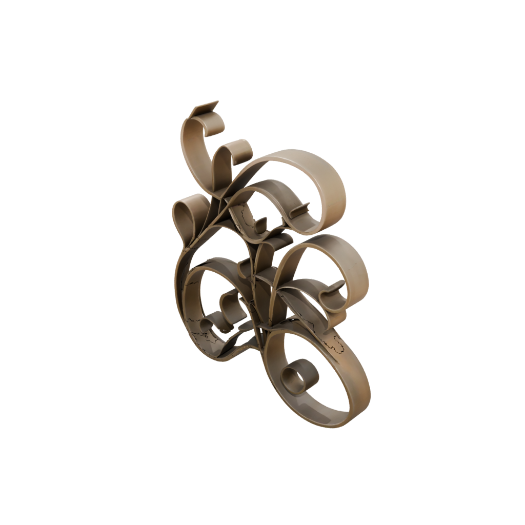 Bronze Organic Wall-Mounted Organizer
