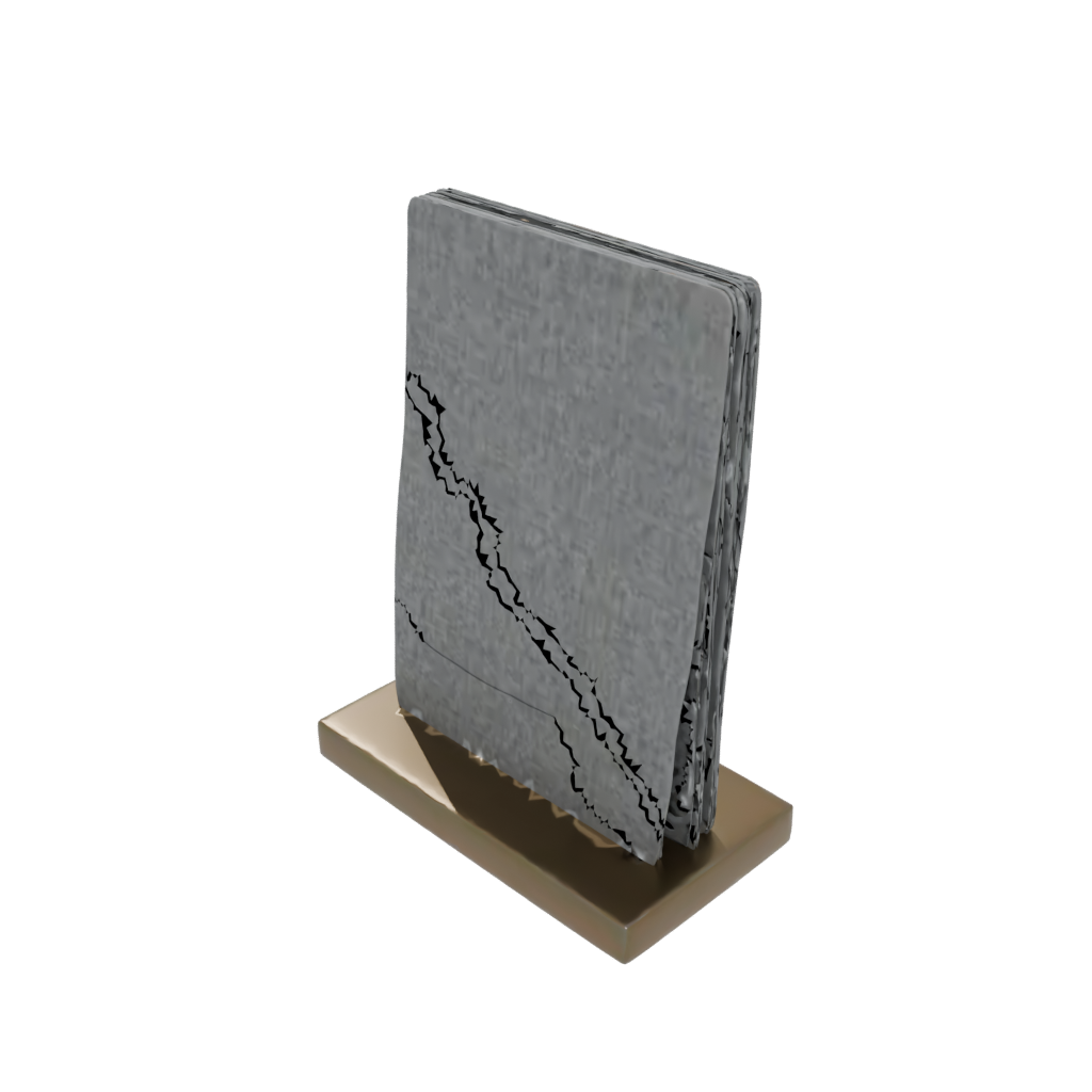 Bronze Rustic Card Holder Stand — home decor 3D print model, STL