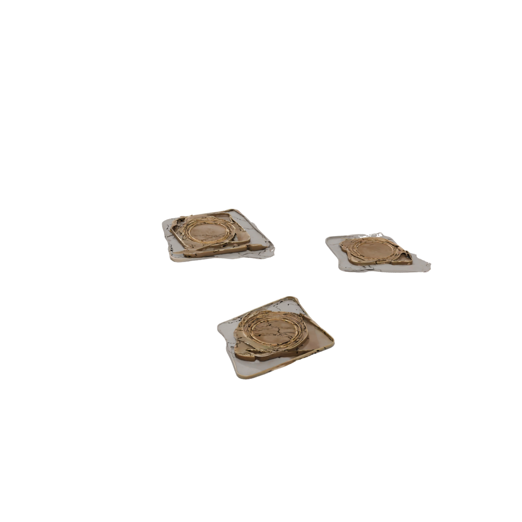 Bronze Rustic Coaster Set Holder — home decor 3D print model, STL