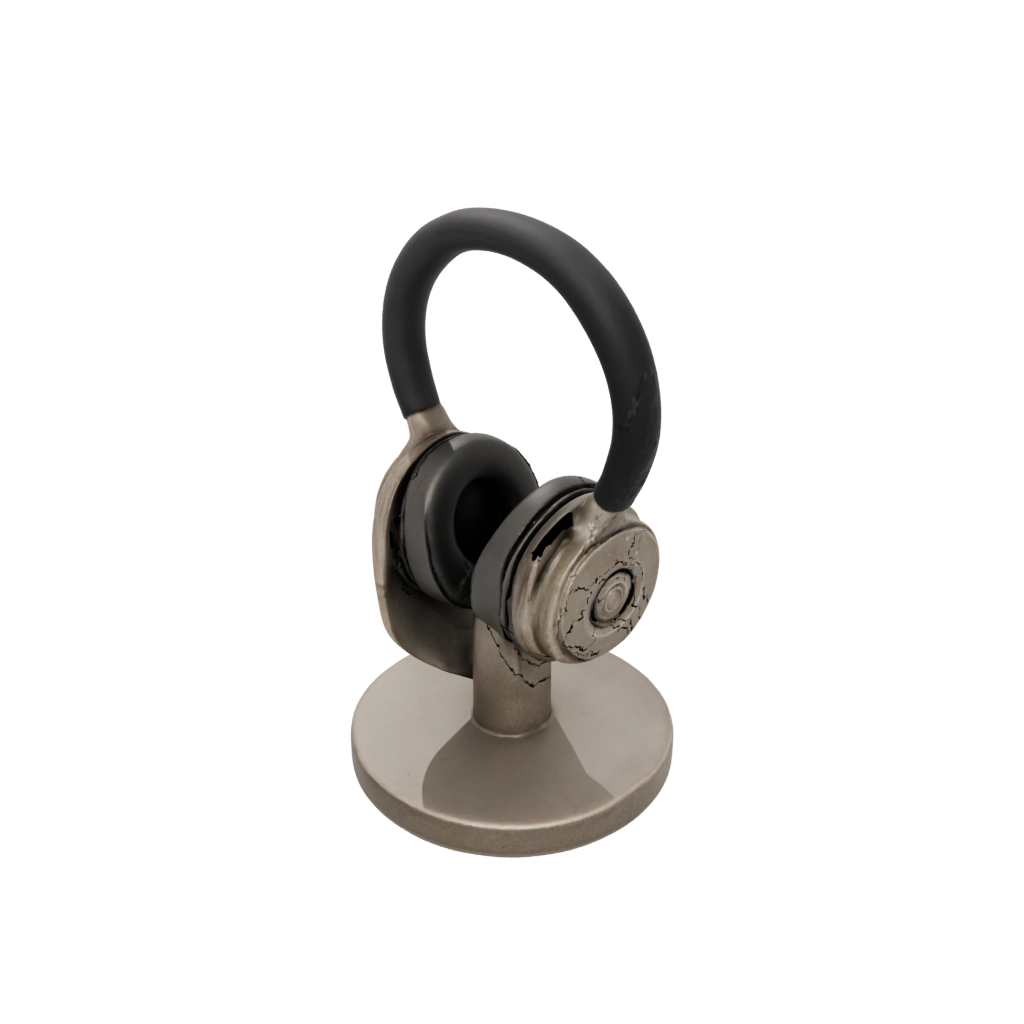 Bronze Rustic Earbud Stand — home decor 3D print model, STL