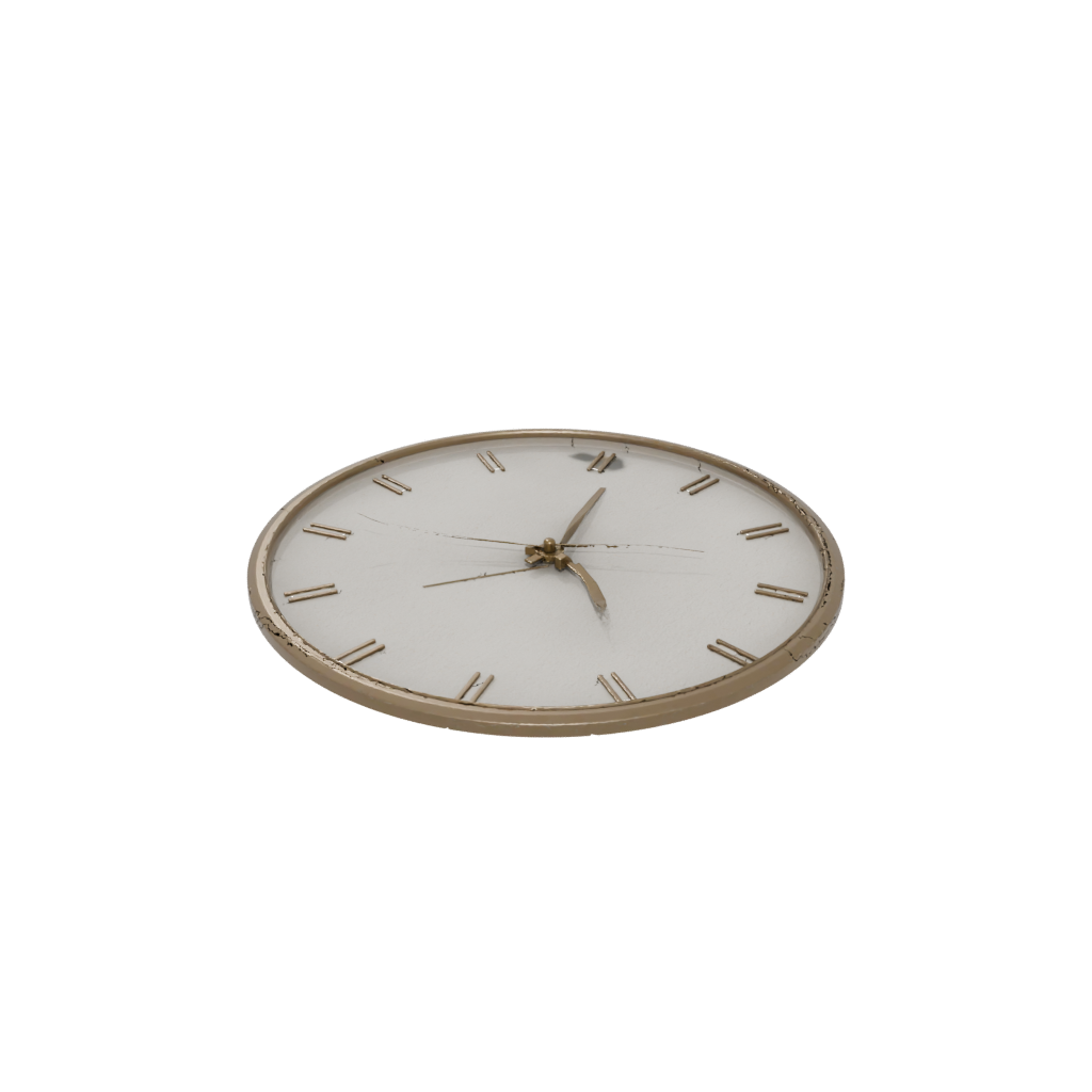 Bronze Rustic Minimalist Clock Surround — home decor 3D print model, STL