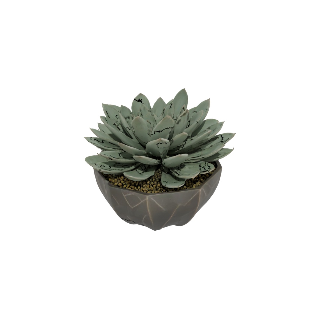 Bronze Rustic Modern Succulent Planter — home decor 3D print model, STL