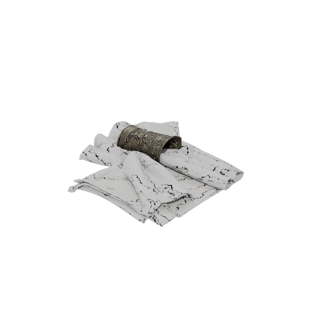 Bronze Rustic Napkin Ring Set — home decor 3D print model, STL