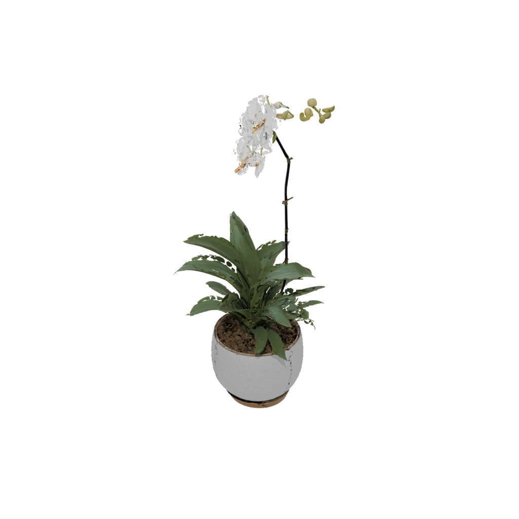 Bronze Rustic Orchid Pot With Drainage — home decor 3D print model, STL