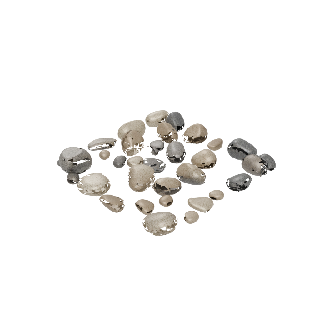 Bronze Rustic Pebble Stacking Sculpture — home decor 3D print model, STL