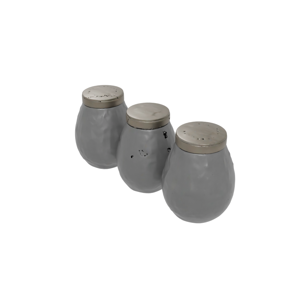 Bronze Rustic Salt And Pepper Cellar Pair — home decor 3D print model, STL