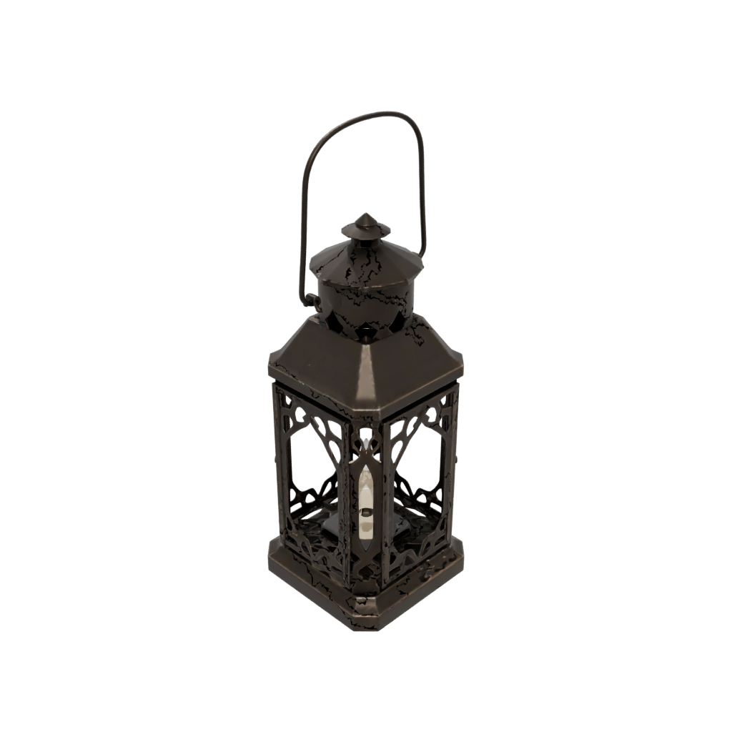 Bronze Rustic Tealight Lantern — home decor 3D print model, STL
