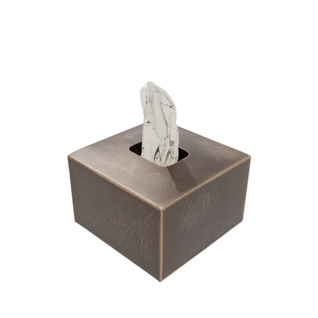 Bronze Rustic Tissue Box Cover — home decor 3D print model, STL