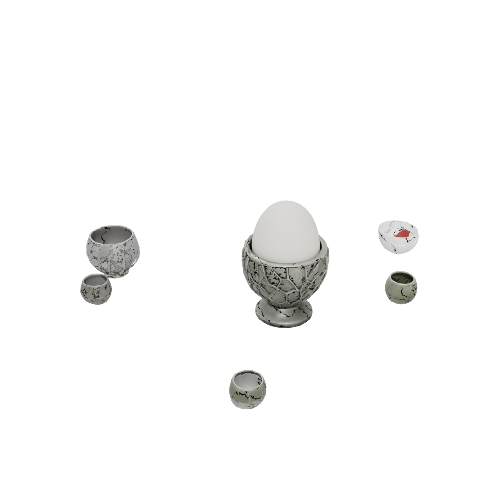 Camo Deco Egg Cup Set