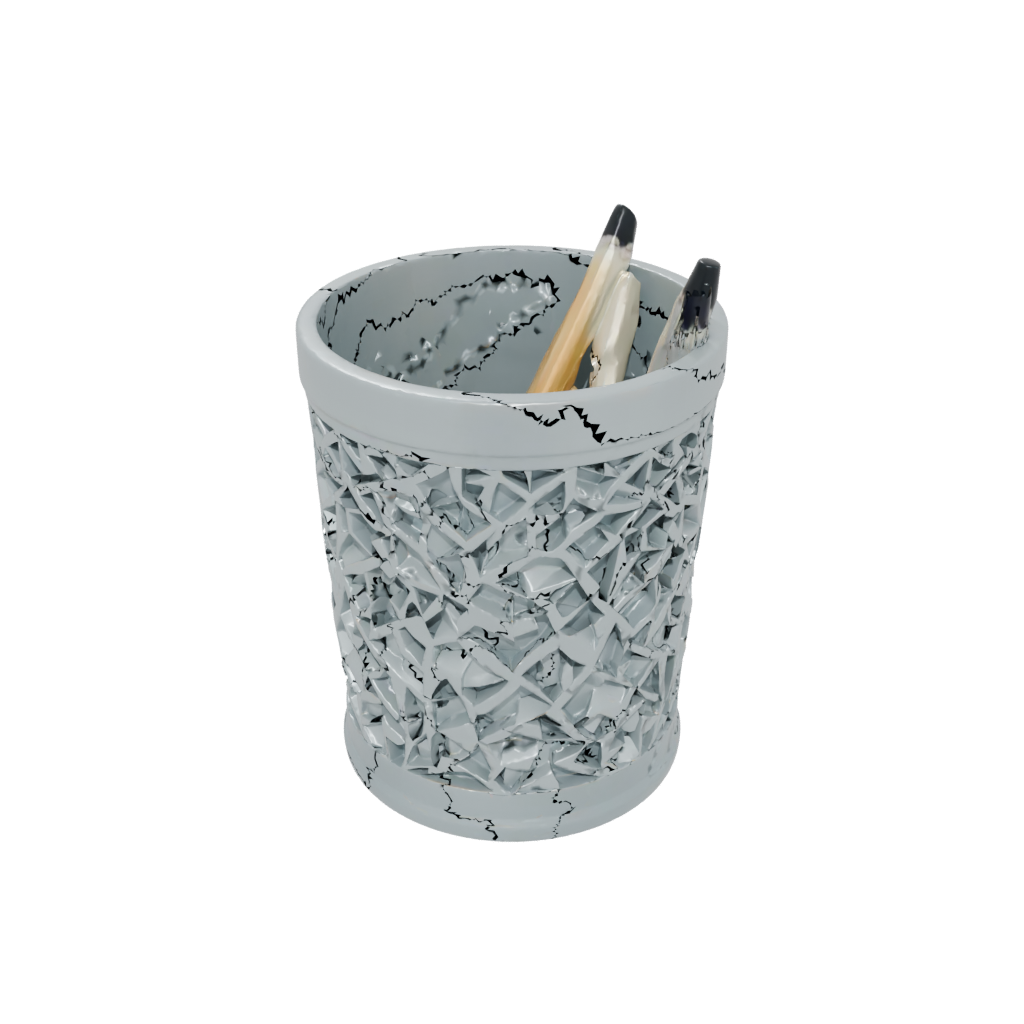 Camo Deco Lattice Pencil Cup