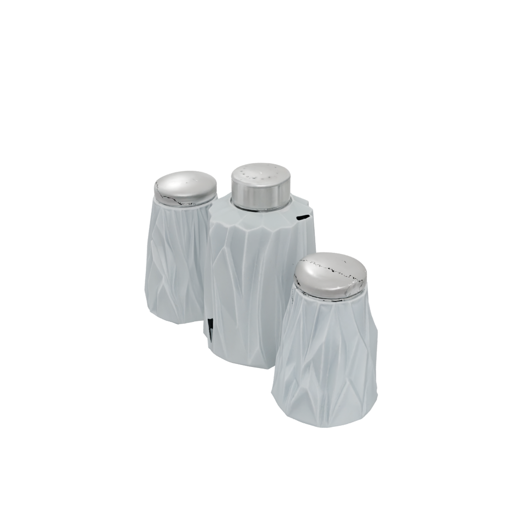 Camo Deco Salt And Pepper Cellar Pair