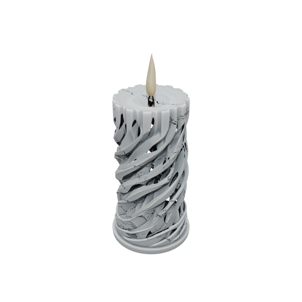 Camo Deco Spiral Candle Holder