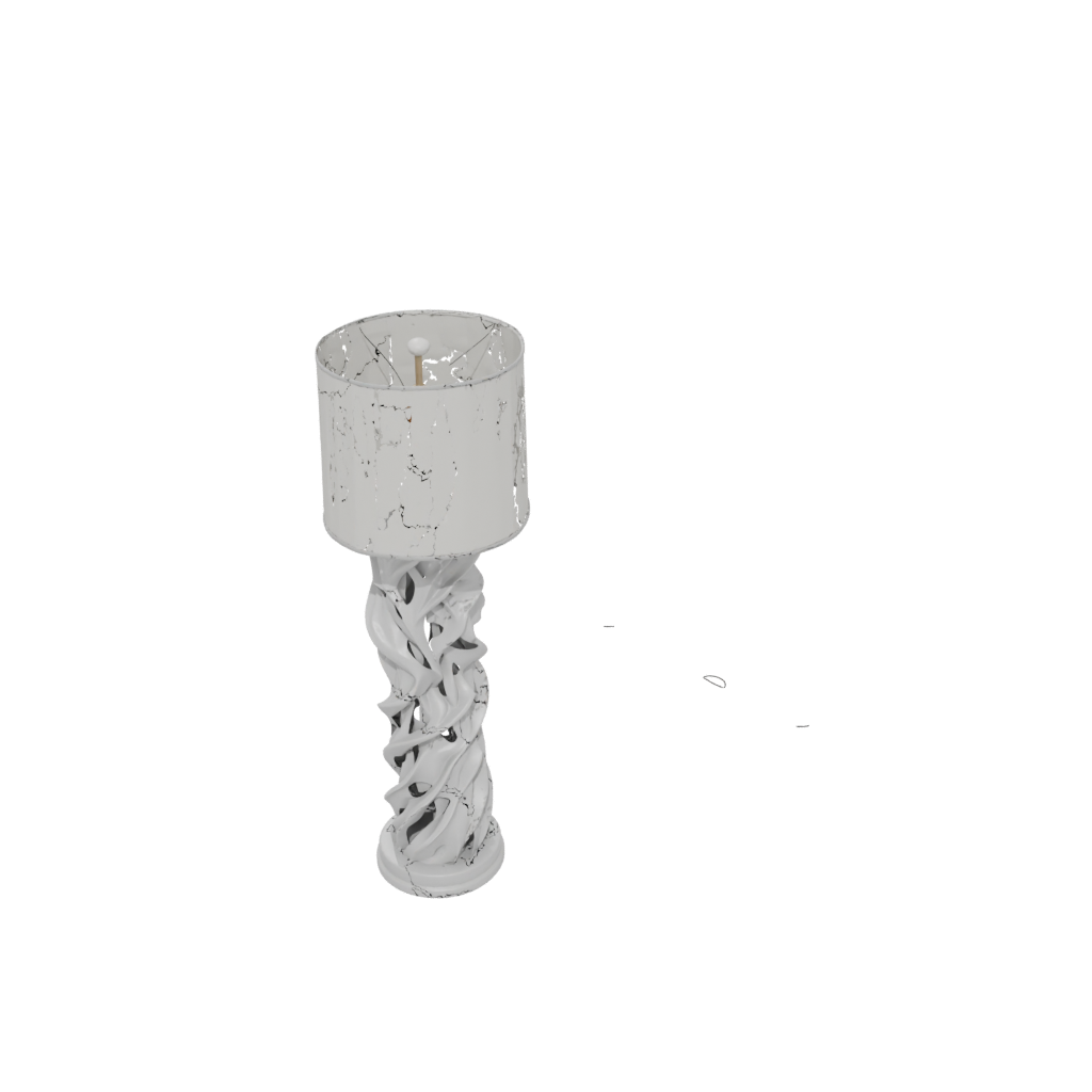 Camo Deco Twisted Column Lamp Base