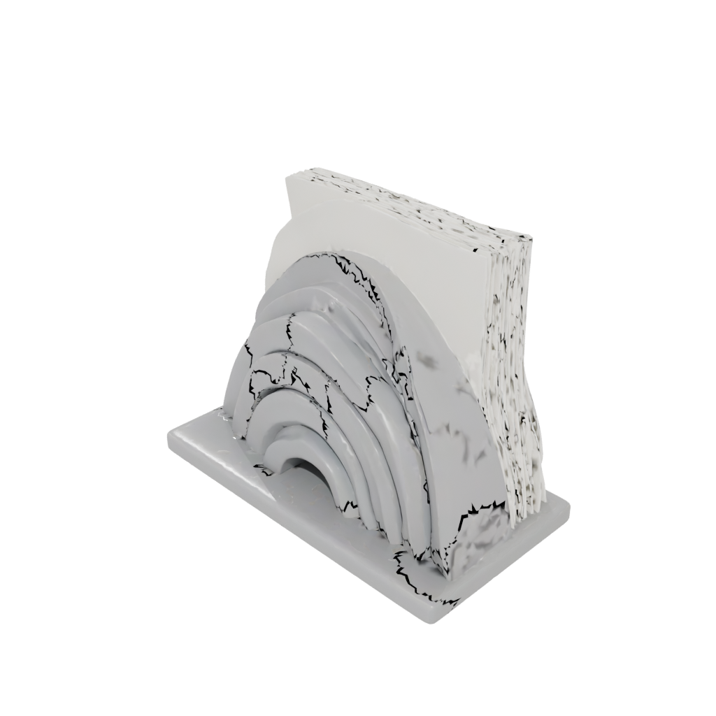 Camo Deco Wave-Form Napkin Holder