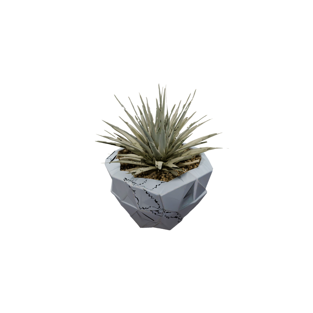 Camo Geometric Air-Plant Holder — home decor 3D print model, STL