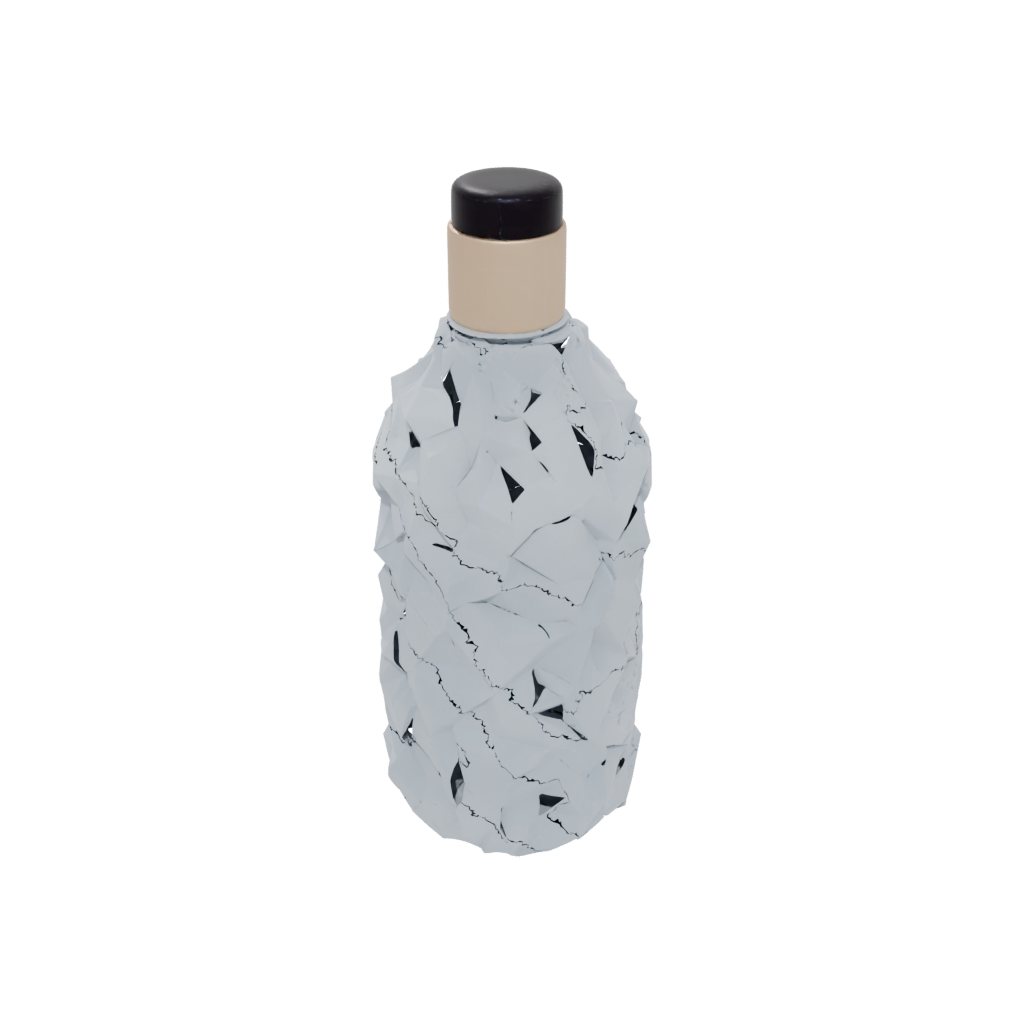 Camo Geometric Diffuser Bottle Sleeve — home decor 3D print model, STL
