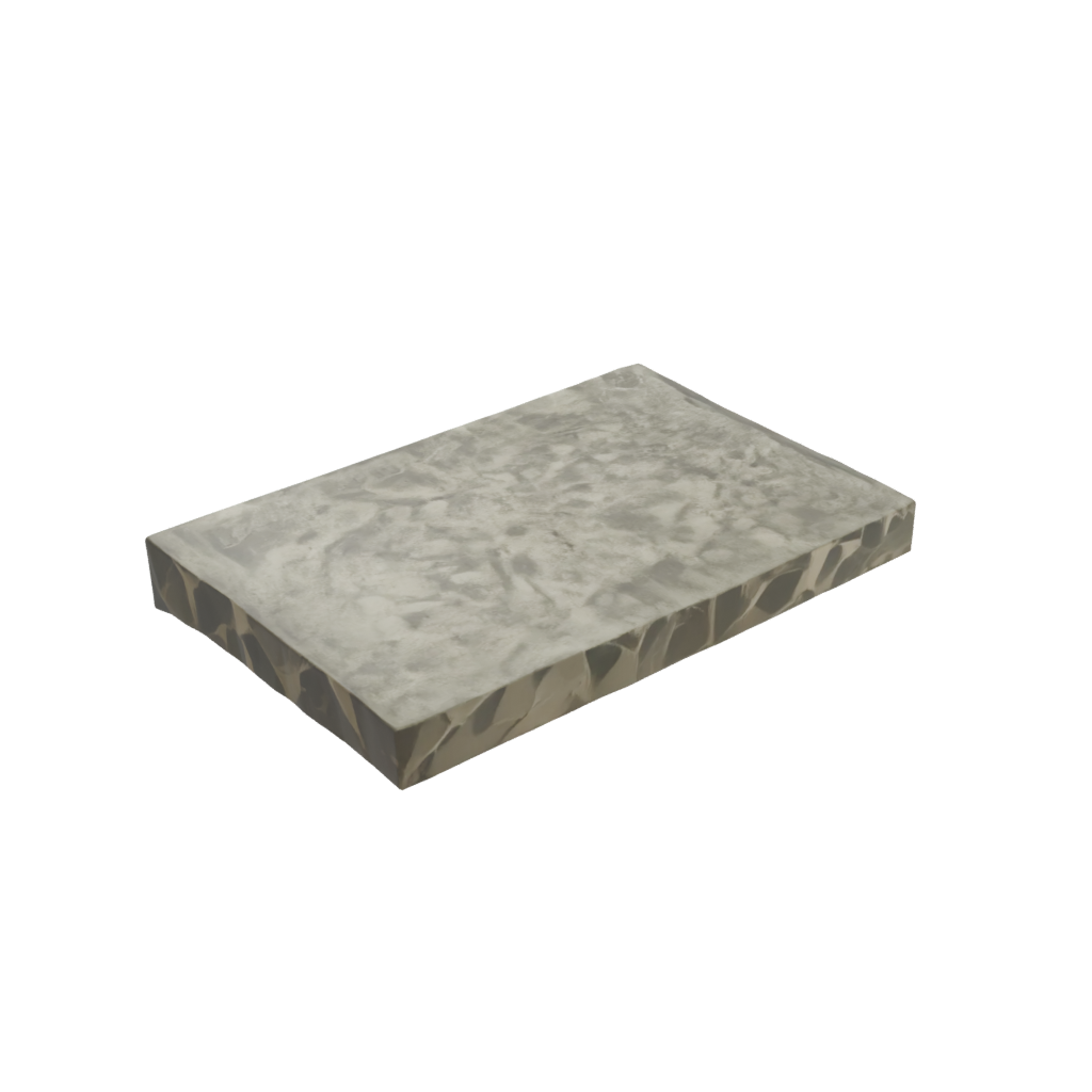 Camo Geometric Floating Shelf Bracket — home decor 3D print model, STL