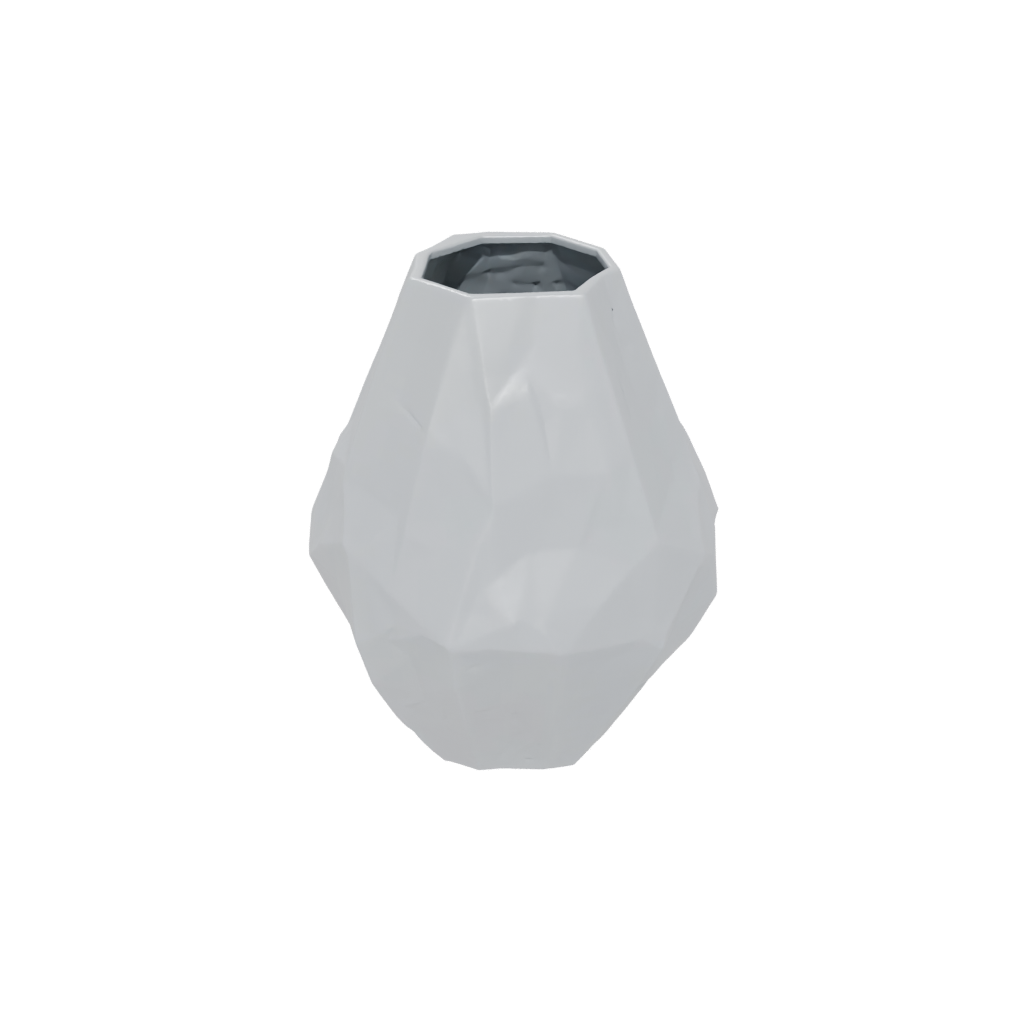 Camo Geometric Geometric Faceted Vase — home decor 3D print model, STL