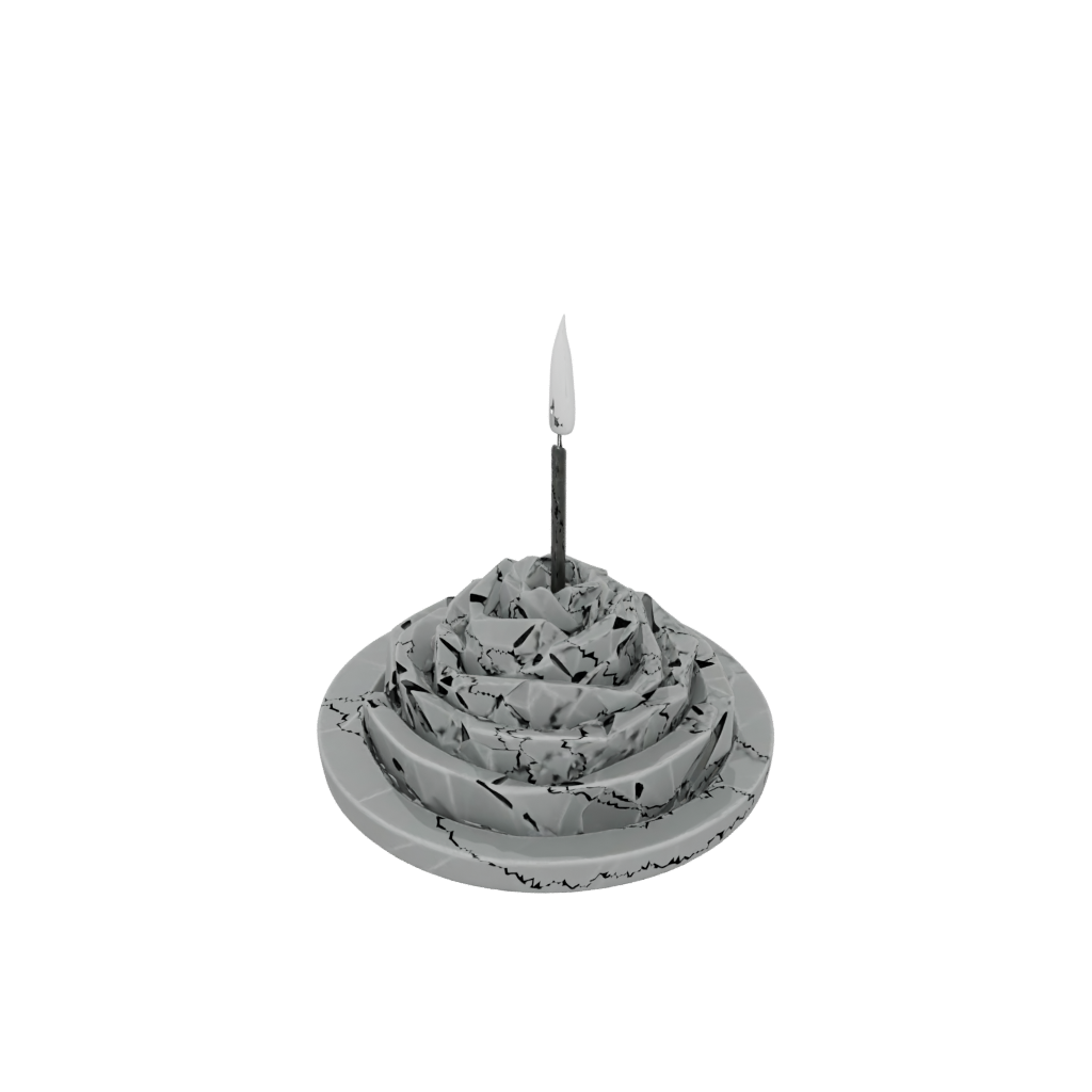 Camo Geometric Incense Holder Spiral — home decor 3D print model, STL