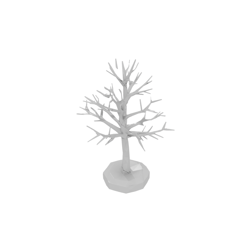 Camo Geometric Jewelry Tree Stand — home decor 3D print model, STL