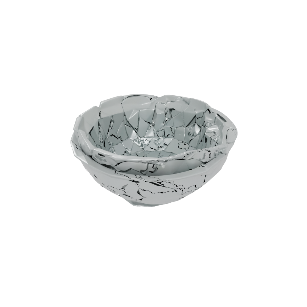 Camo Geometric Key Bowl — home decor 3D print model, STL