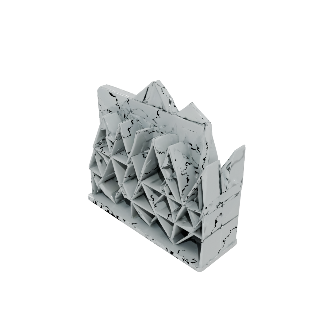 Camo Geometric Letter Rack — home decor 3D print model, STL