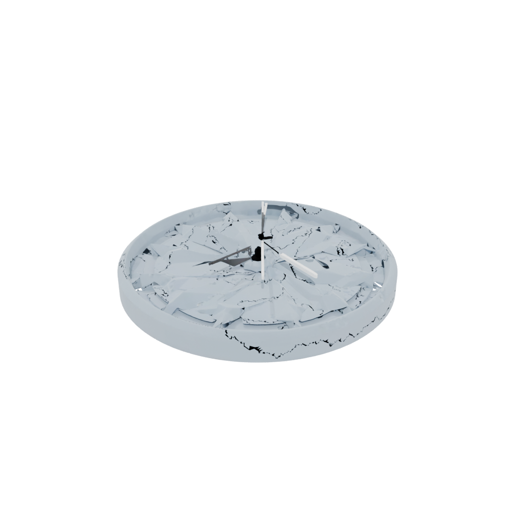 Camo Geometric Minimalist Clock Surround — home decor 3D print model, STL