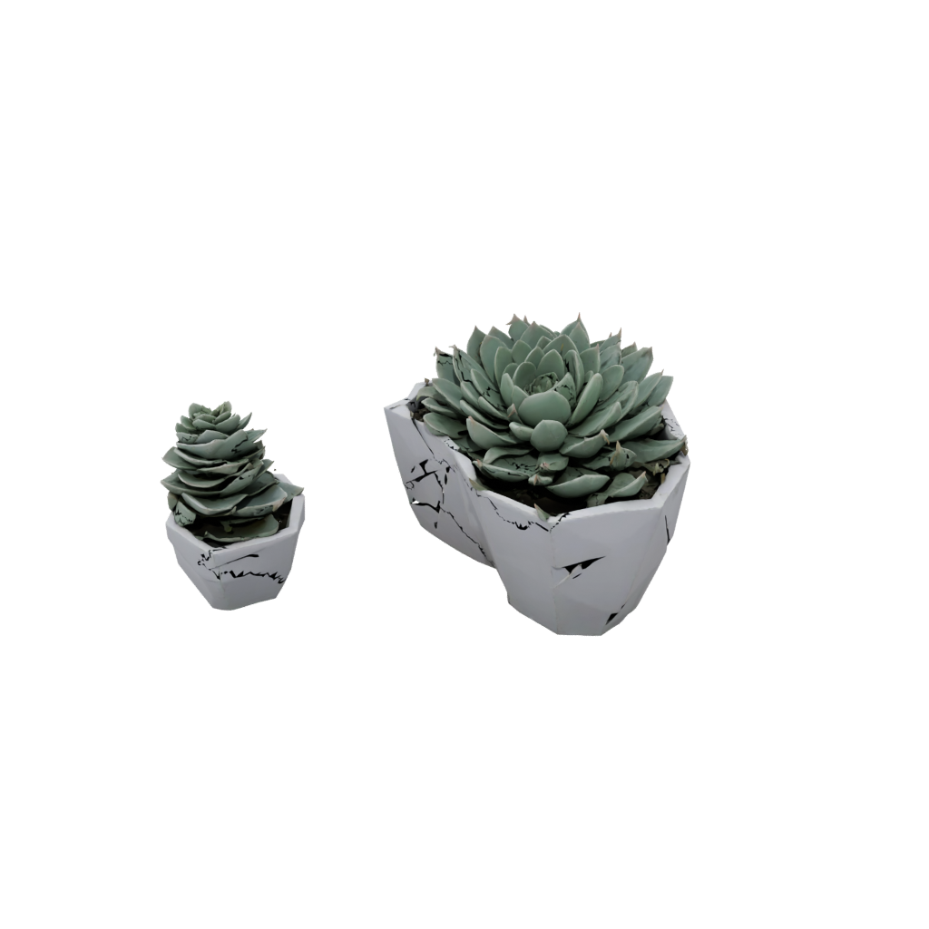 Camo Geometric Modern Succulent Planter — home decor 3D print model, STL