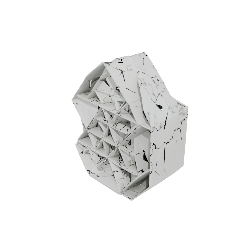Camo Geometric Wall-Mounted Organizer — home decor 3D print model, STL
