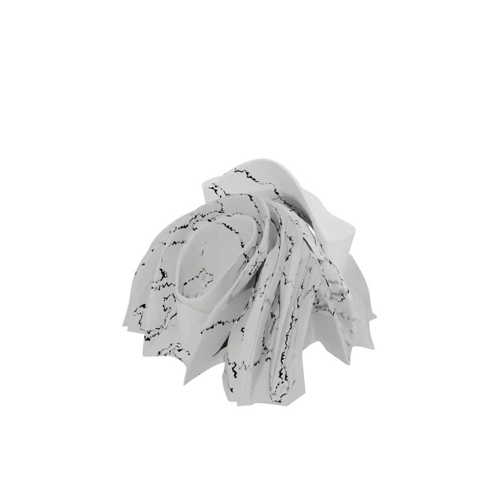 Camo Geometric Wave-Form Napkin Holder — home decor 3D print model, STL