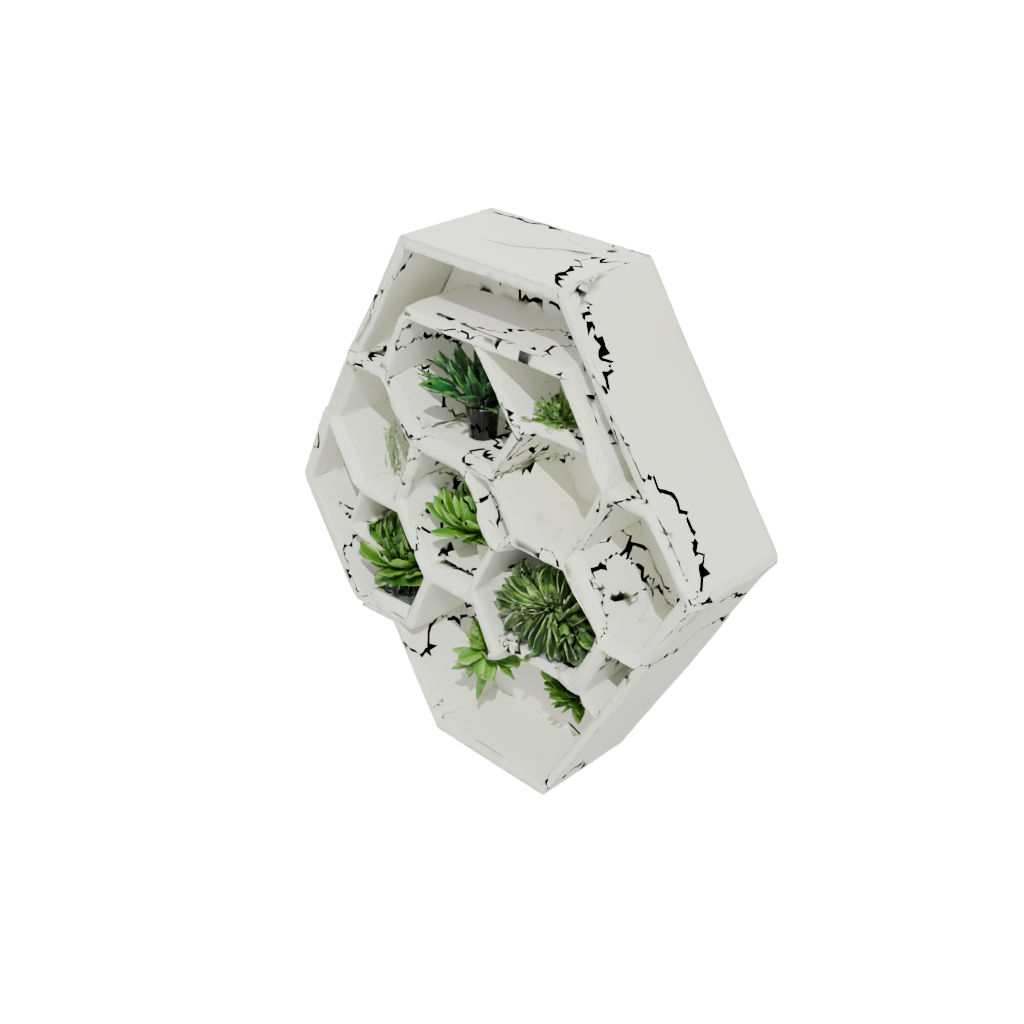 Camo Hexagon Wall Planter
