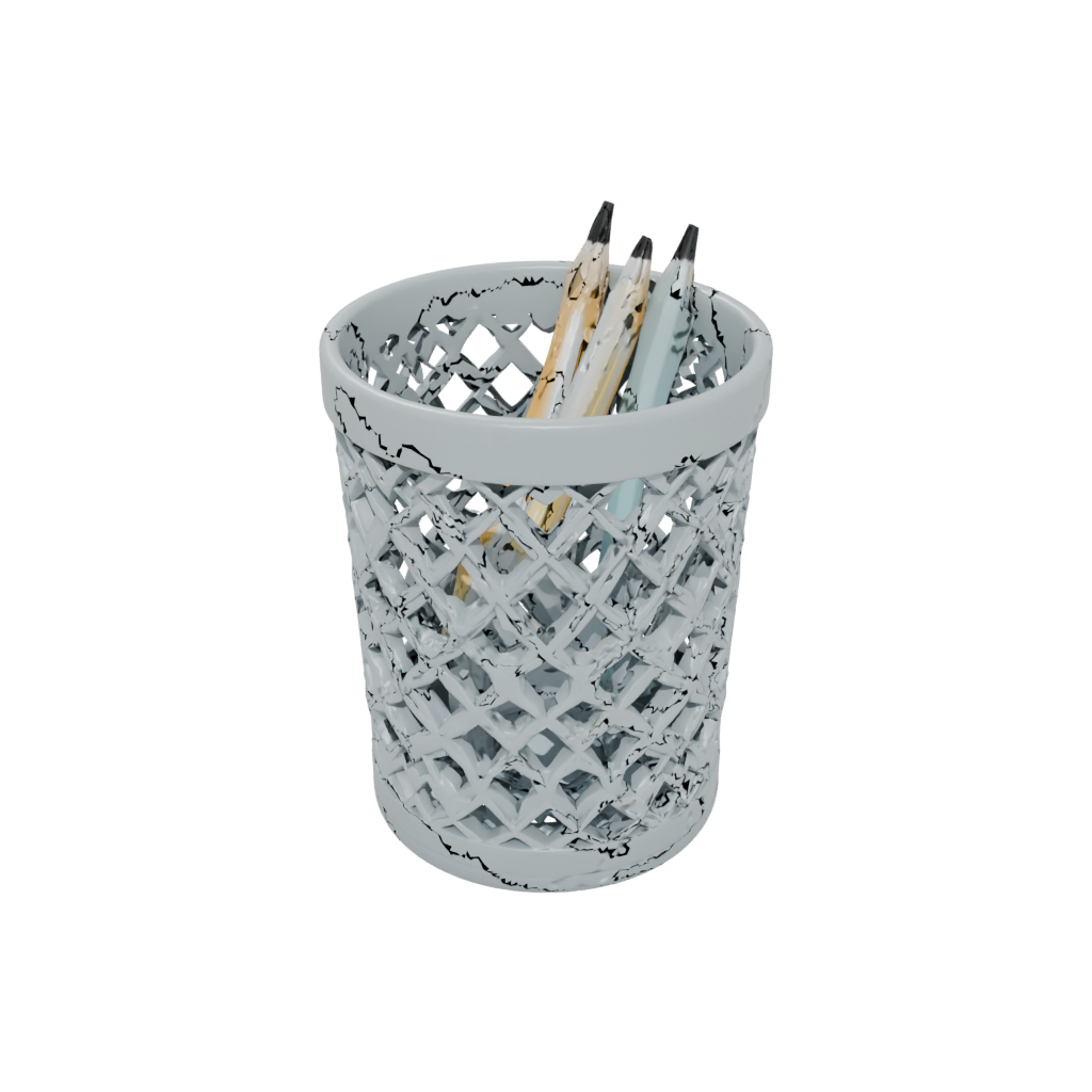 Camo Lattice Pencil Cup