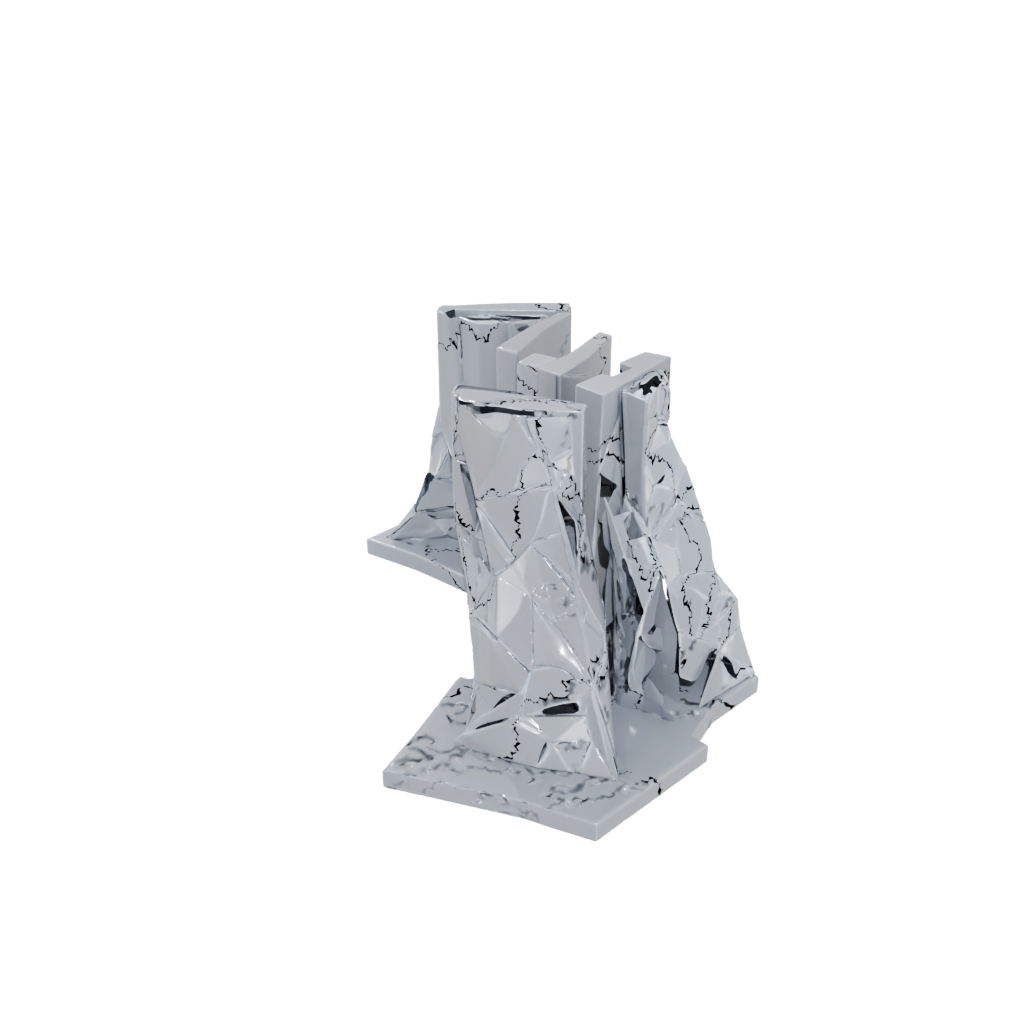 Camo Low-Poly Bookend Pair