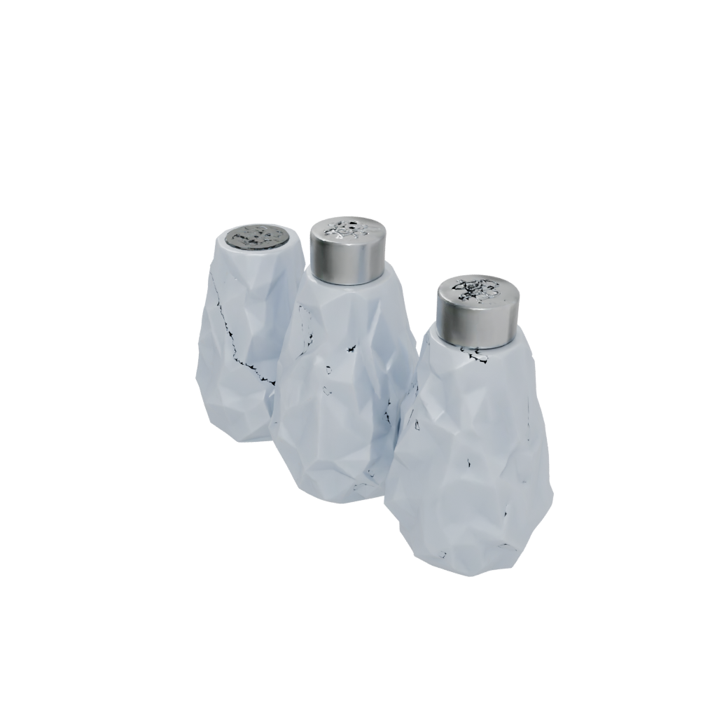 Camo Salt And Pepper Cellar Pair