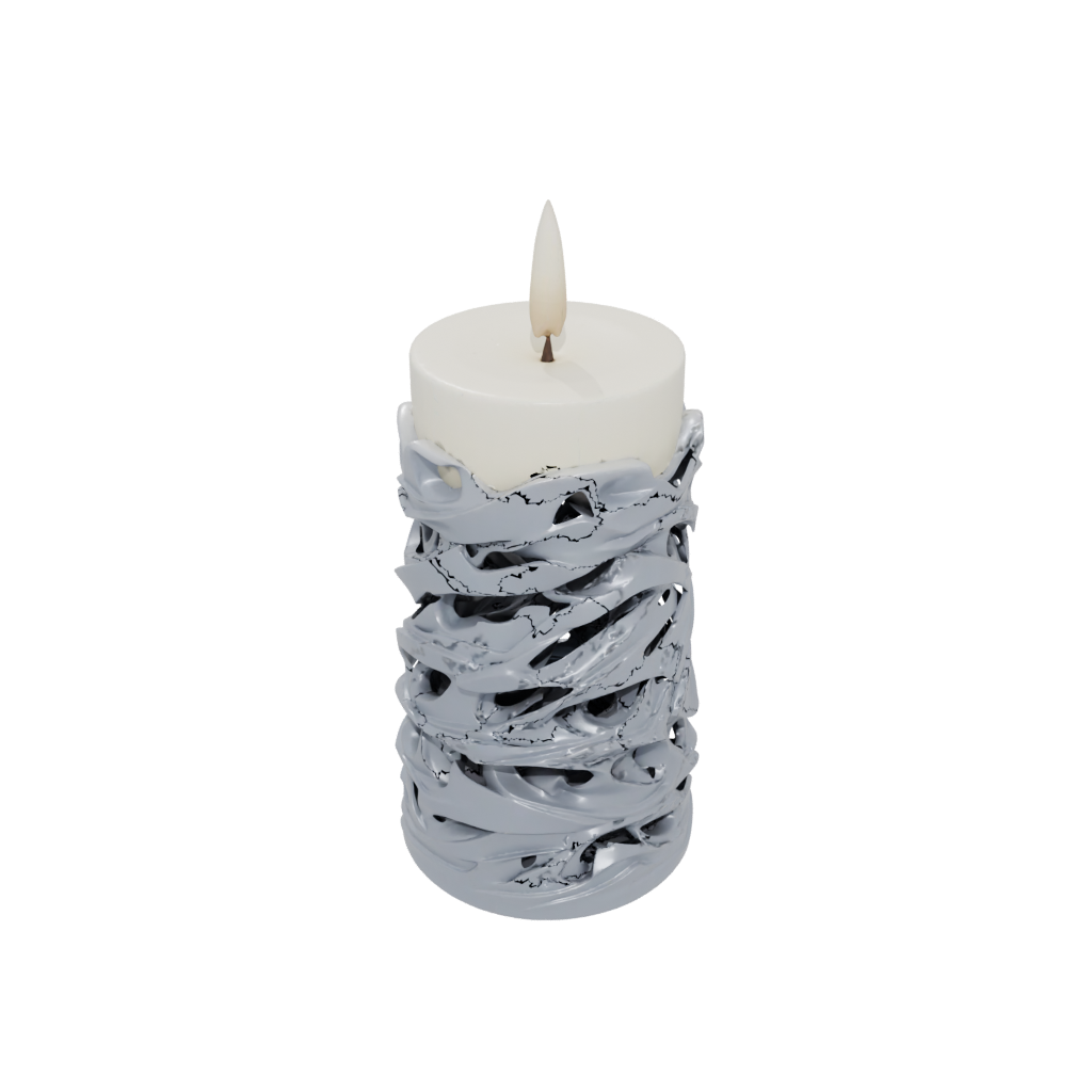 Camo Spiral Candle Holder