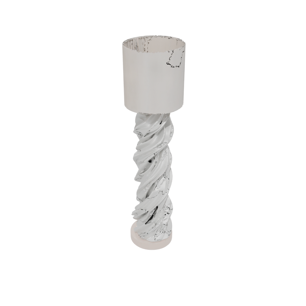 Camo Twisted Column Lamp Base