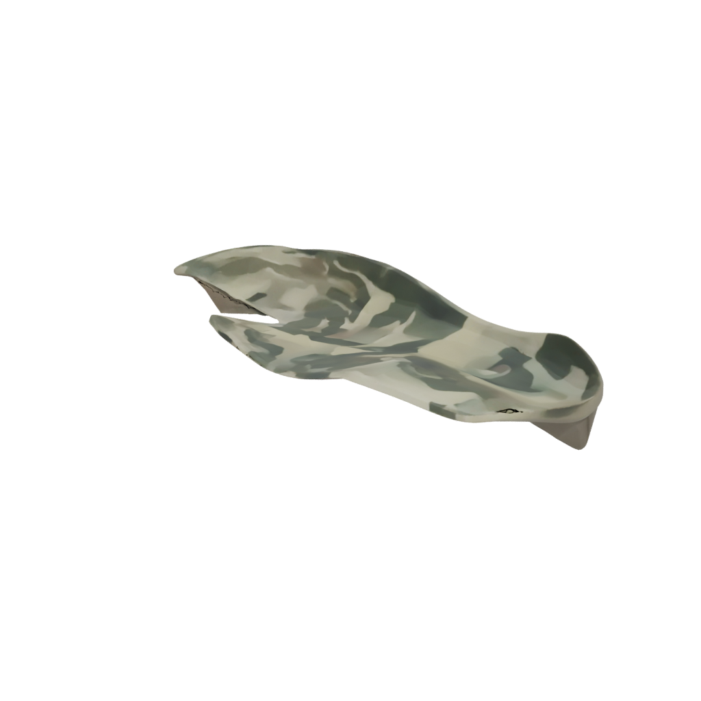 Camo Organic Floating Shelf Bracket — home decor 3D print model, STL