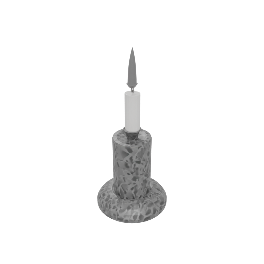Camo Rustic Candle Snuffer Stand — home decor 3D print model, STL